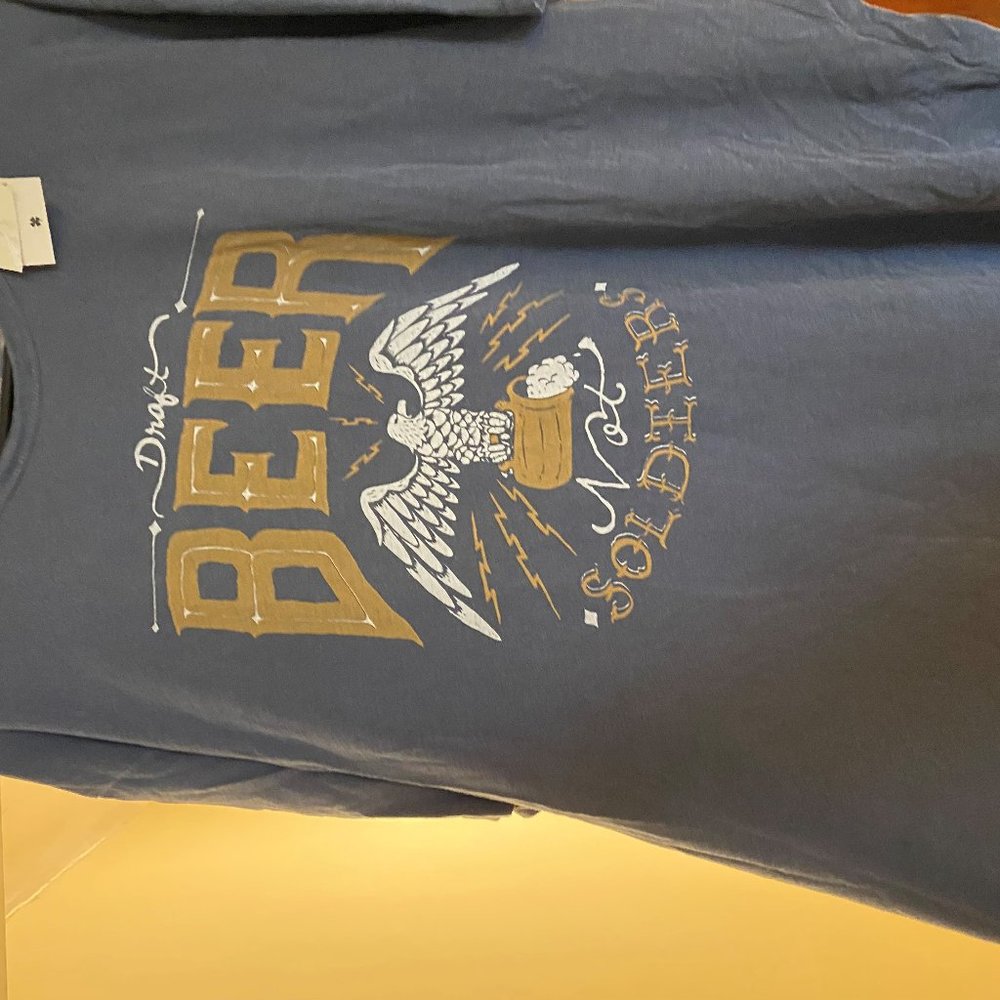 Lucky Brand T - Draft Beer Not Soldiers- Size XXL
